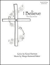 I Believe Unison choral sheet music cover